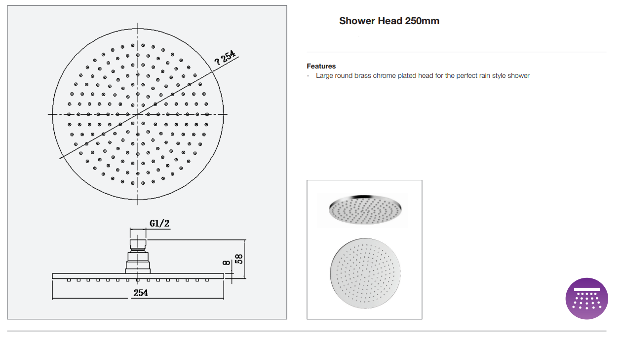 Siena Minimal Shower Set Brushed Matt Black