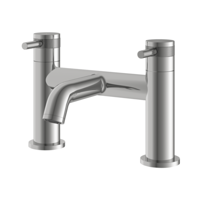 Siena Deck Mounted Bath Filler Polished Chrome