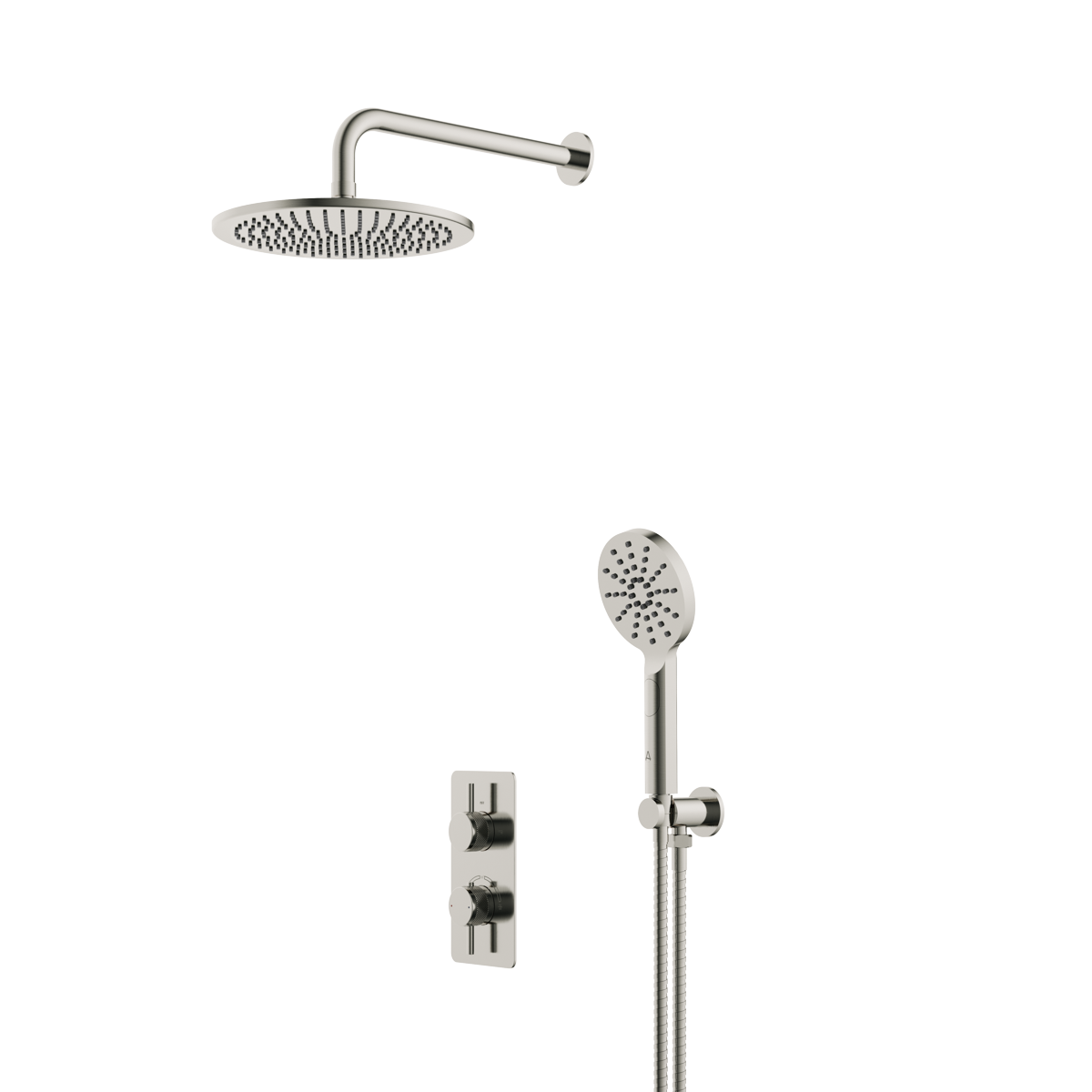 Siena Minimal Shower Set Brushed Nickle