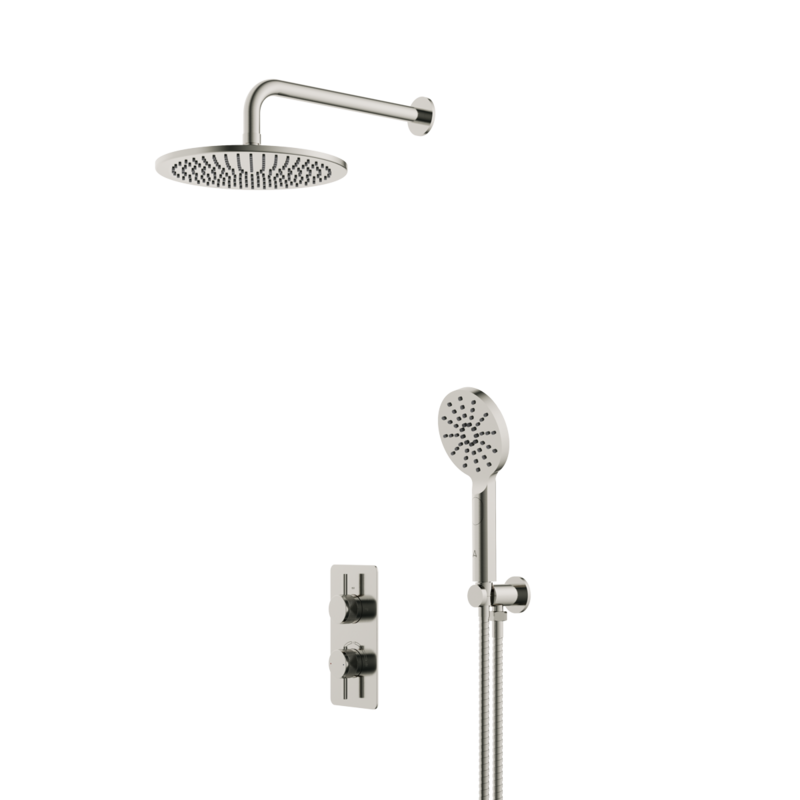 Siena Minimal Shower Set Brushed Nickle