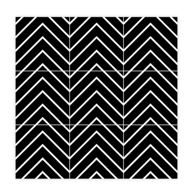 Mono stripe Black 200x200 Matt R10 PTV36+
