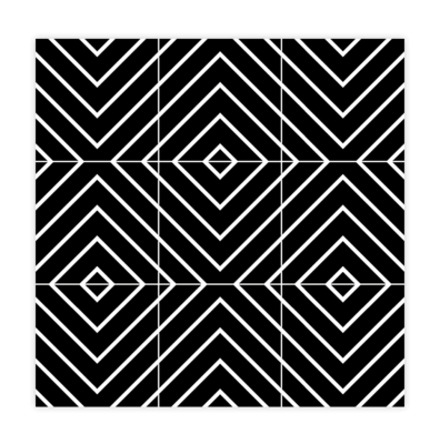 Mono stripe Black 200x200 Matt R10 PTV36+