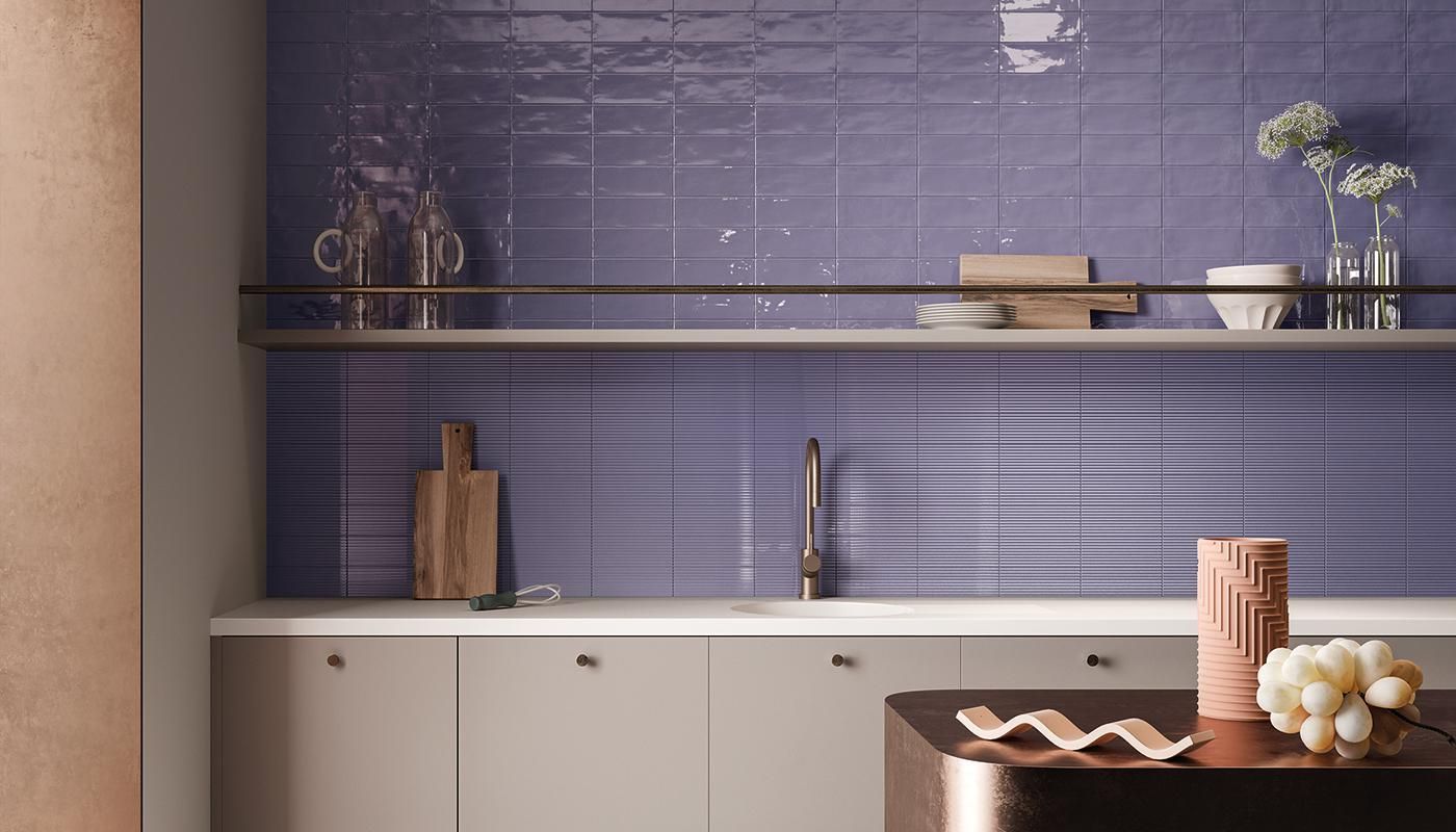 Lustra Mauve Gloss Stripe
