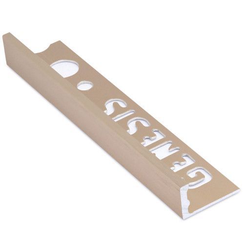 10mm Aluminium Straight Edge Trim 2.5m Brushed Copper