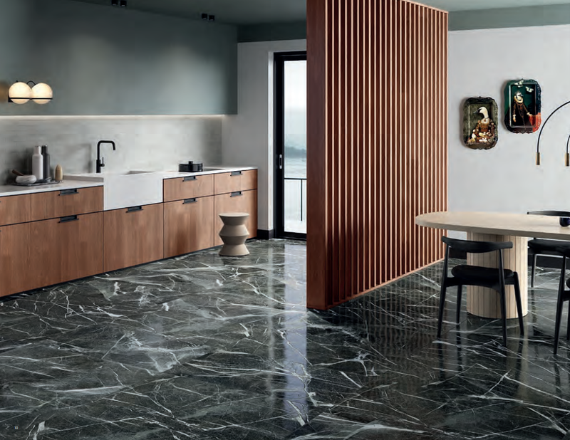 Marble 3D Veria Green Semi Polished