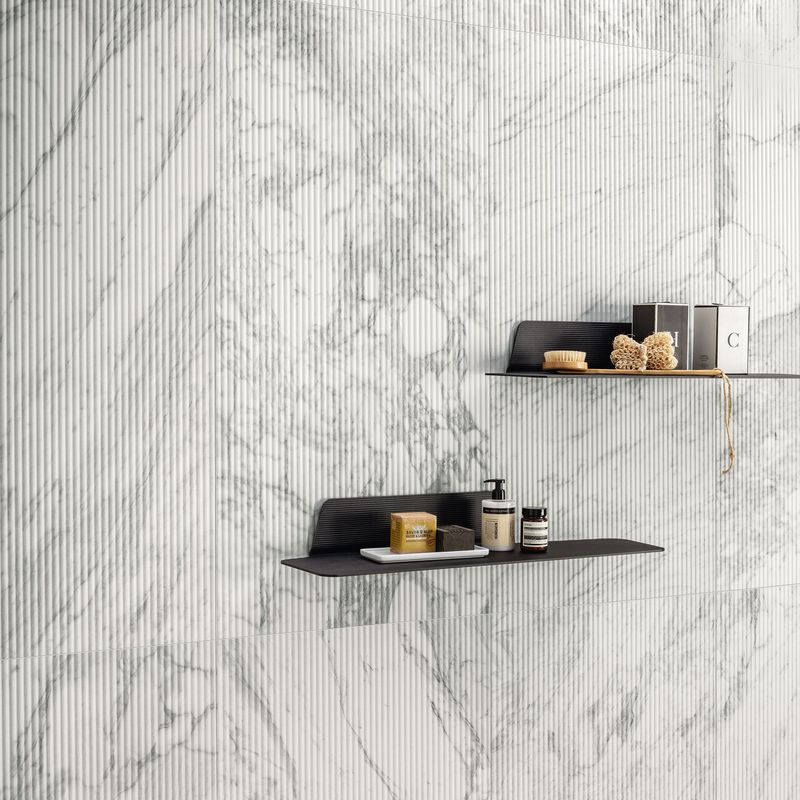 Marmol Blanco Fluted