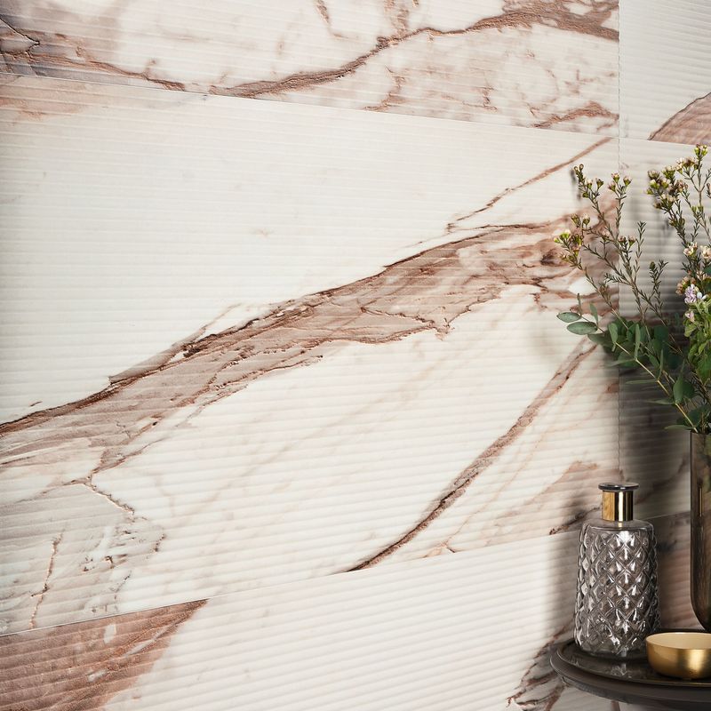 Marmol Rose Fluted