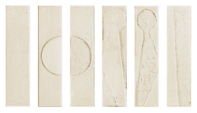 Claybourne Gesso 3D 186x45mm  NCS S 1002-Y