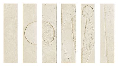 Claybourne Gesso 3D 186x45mm  NCS S 1002-Y