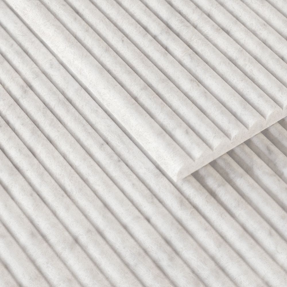 Nivora White Fluted