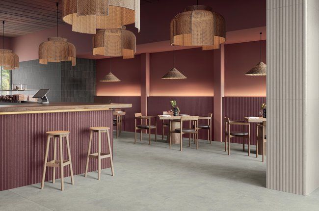 Bristol Fluted Burgendy Polished