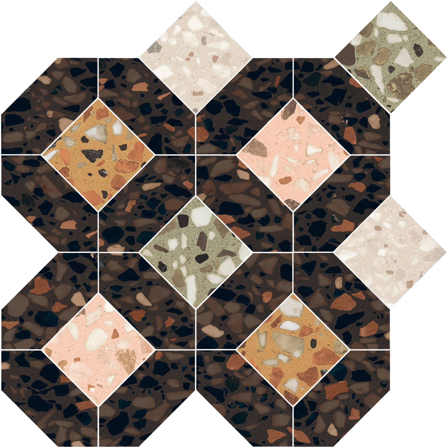 Keecca Cacao Quad Mosaic