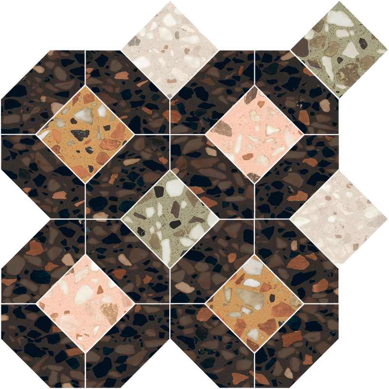 Keecca Cacao Quad Mosaic