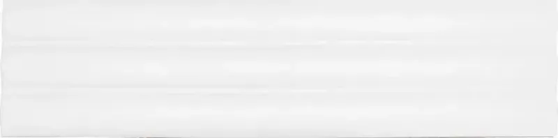 3D Arcade Reeded White Matt