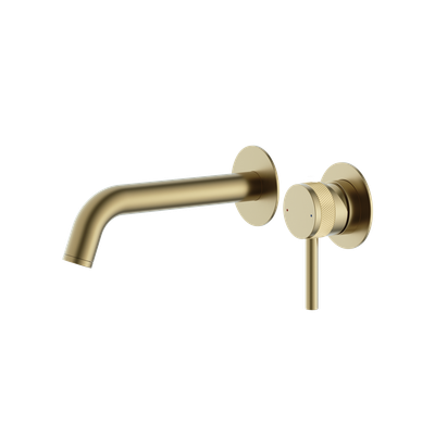 Siena Wall Mounted Bath Filler Brushed Brass