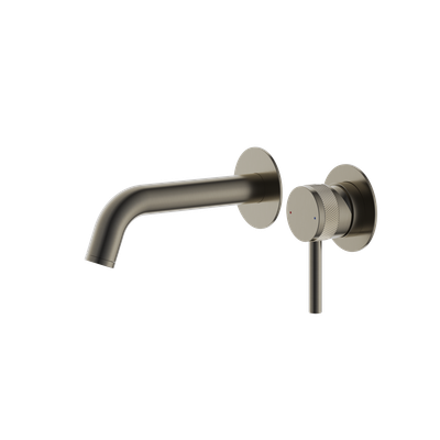 Siena Wall Mounted Basin Mixer Gunmetal Grey