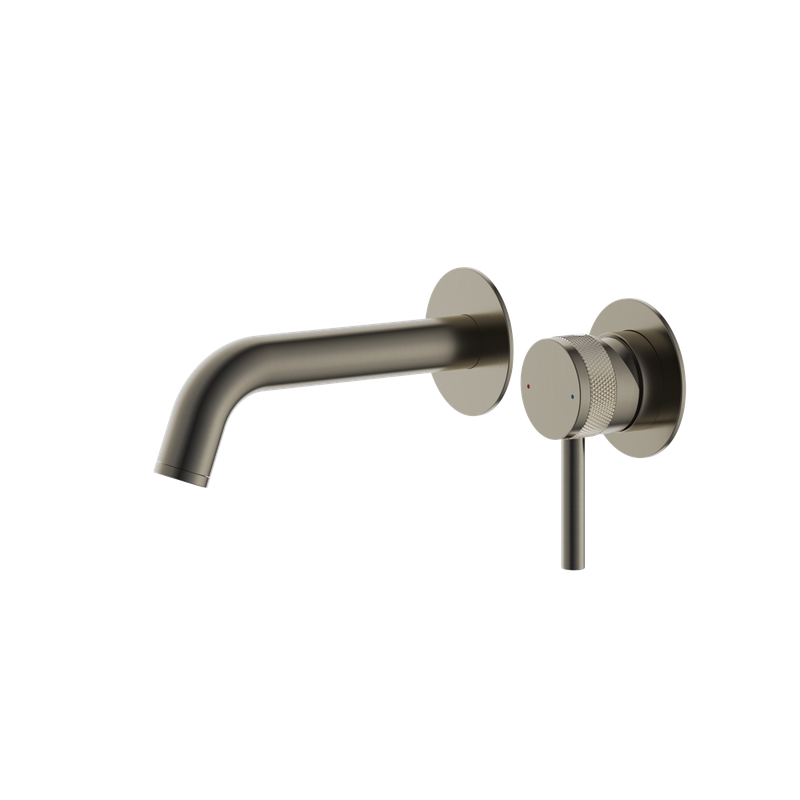 Siena Wall Mounted Basin Mixer Gunmetal Grey