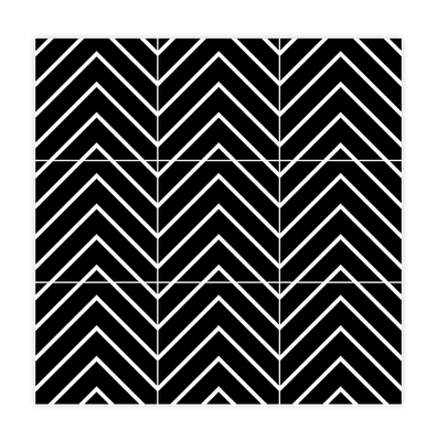 Mono stripe Black 200x200 Matt R10 PTV36+