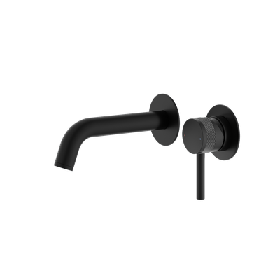 Siena Wall Mounted Basin Mixer Brushed Matt Black