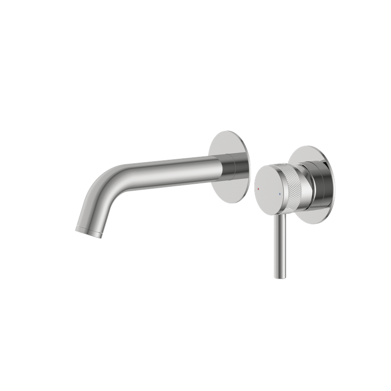 Siena Wall Mounted Basin Mixer Polished Chrome