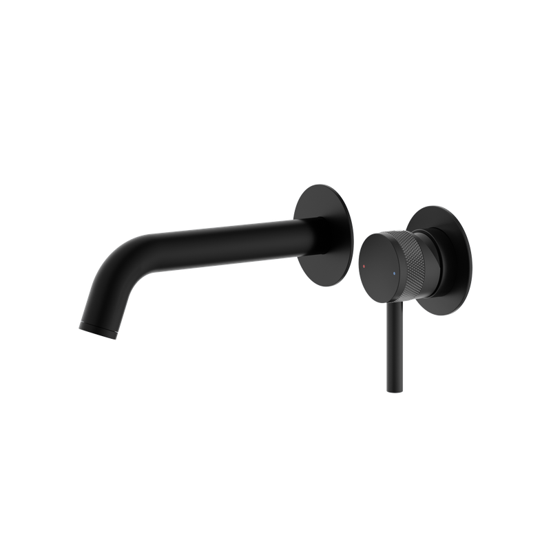 Siena Wall Mounted Bath Filler Brushed Matt Black