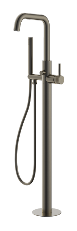 Siena Freestanding Bath Shower Mixer Gunmetal Grey