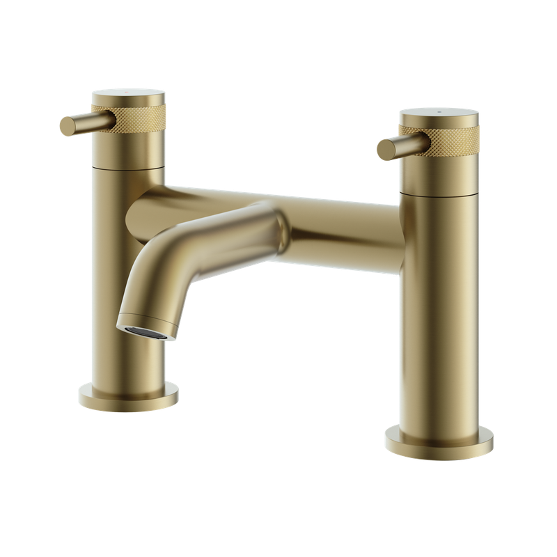 Siena Deck Mounted Bath Filler Brushed Brass