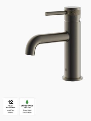 Siena Basin Mono Brushed Gunmetal Grey