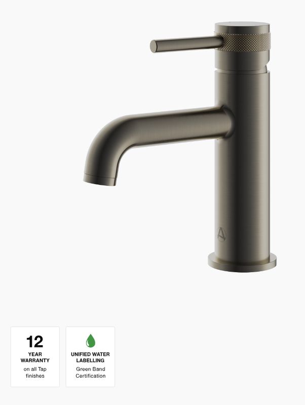 Siena Basin Mono Brushed Gunmetal Grey