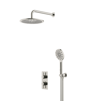 Siena Minimal Shower Set Brushed Nickle