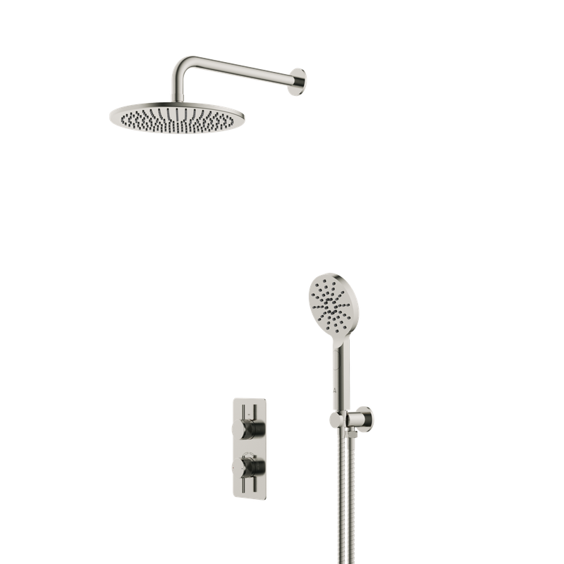 Siena Minimal Shower Set Brushed Nickle