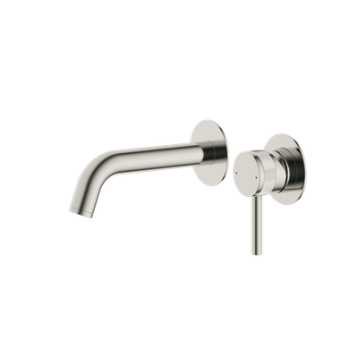 Siena Wall Mounted Basin Mixer Brushed Nickle