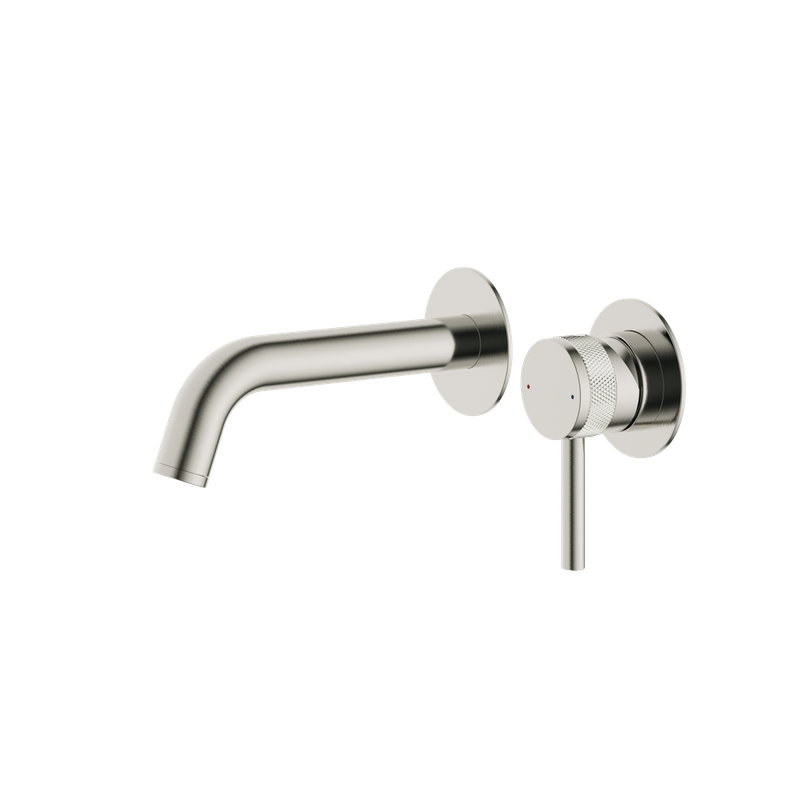 Siena Wall Mounted Basin Mixer Brushed Nickle