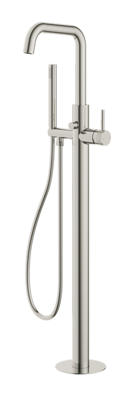 Siena Freestanding Bath Shower Mixer Brushed Nickle