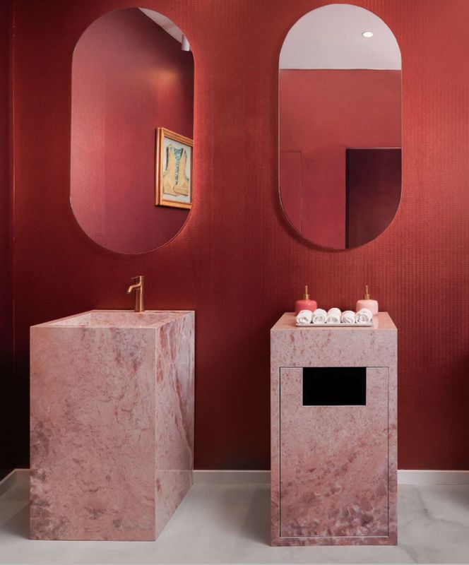 Porcelain Free Standing Washbasin 50x50x85cm