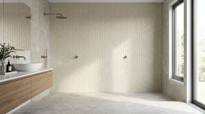 City Hex Off White 51x59mm Matt R11 Mosaic