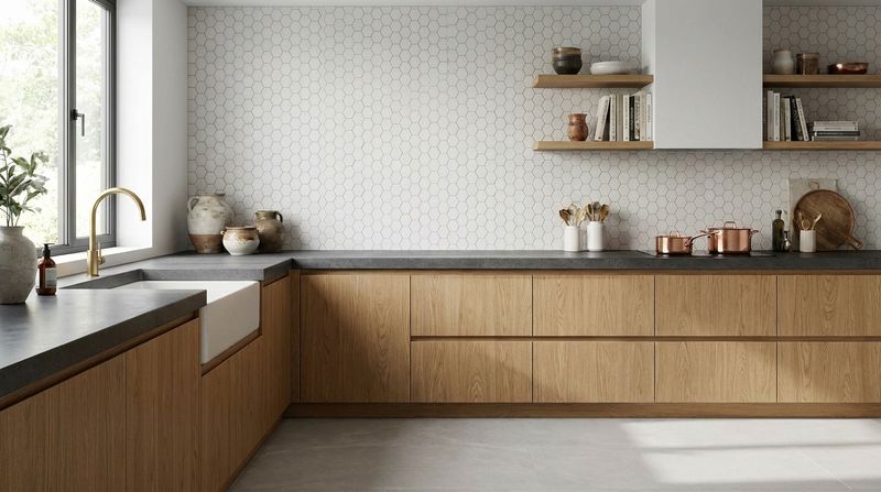 City Hex White 51x59mm Matt R11 Mosaic
