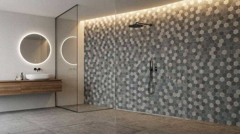 City Hex Dark Grey Mix 51x59mm Matt R11 Mosaic