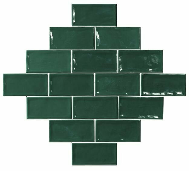 Soho Green 150x75 Gloss