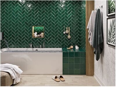 Soho Green 150x75 Gloss