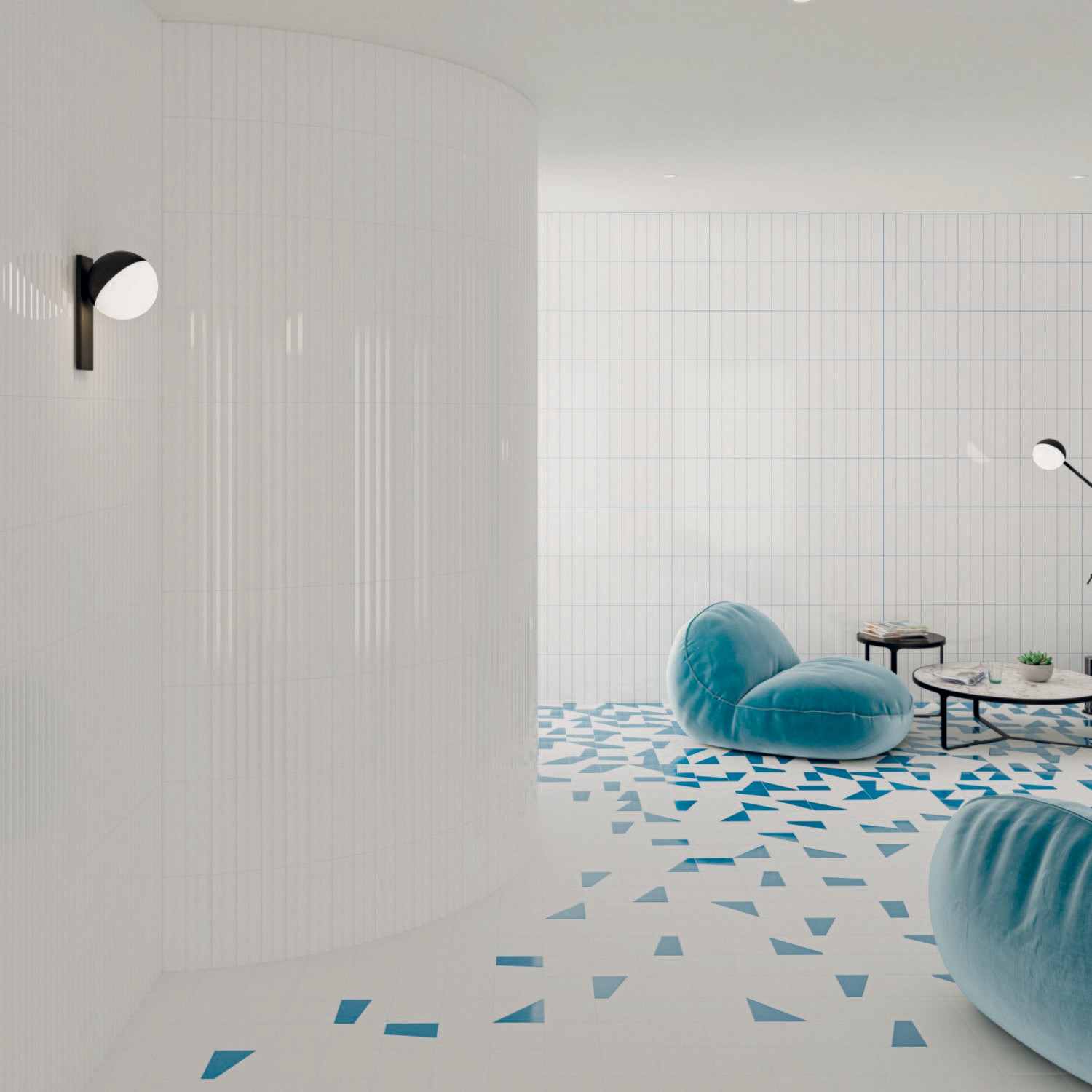 3D Linear White Gloss 300x75mm