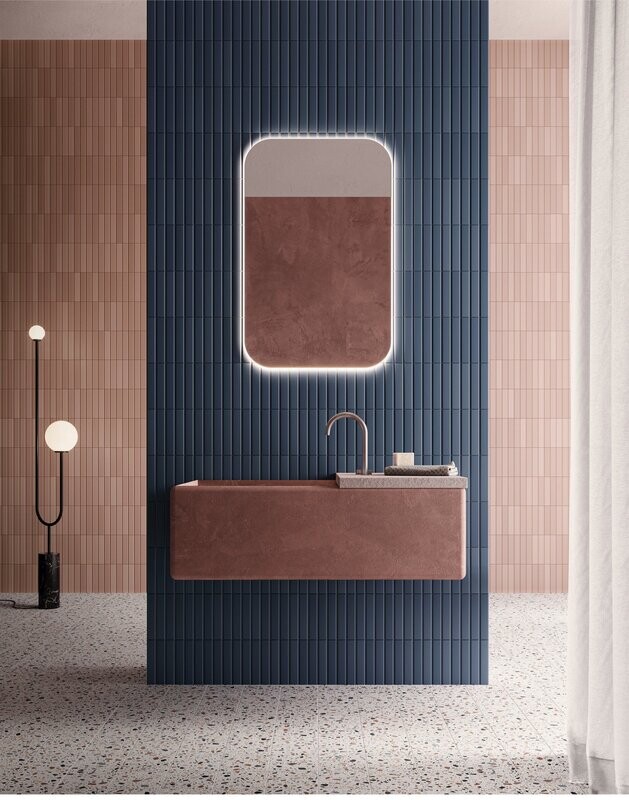 Metro Tones Navy Matt 250x50