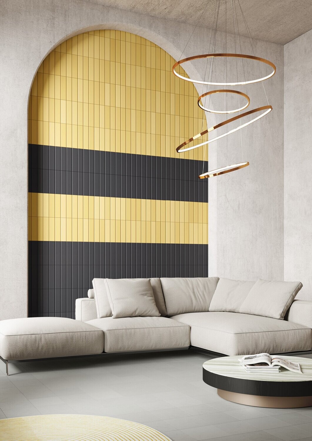 Metro Tones Black Matt 250x50