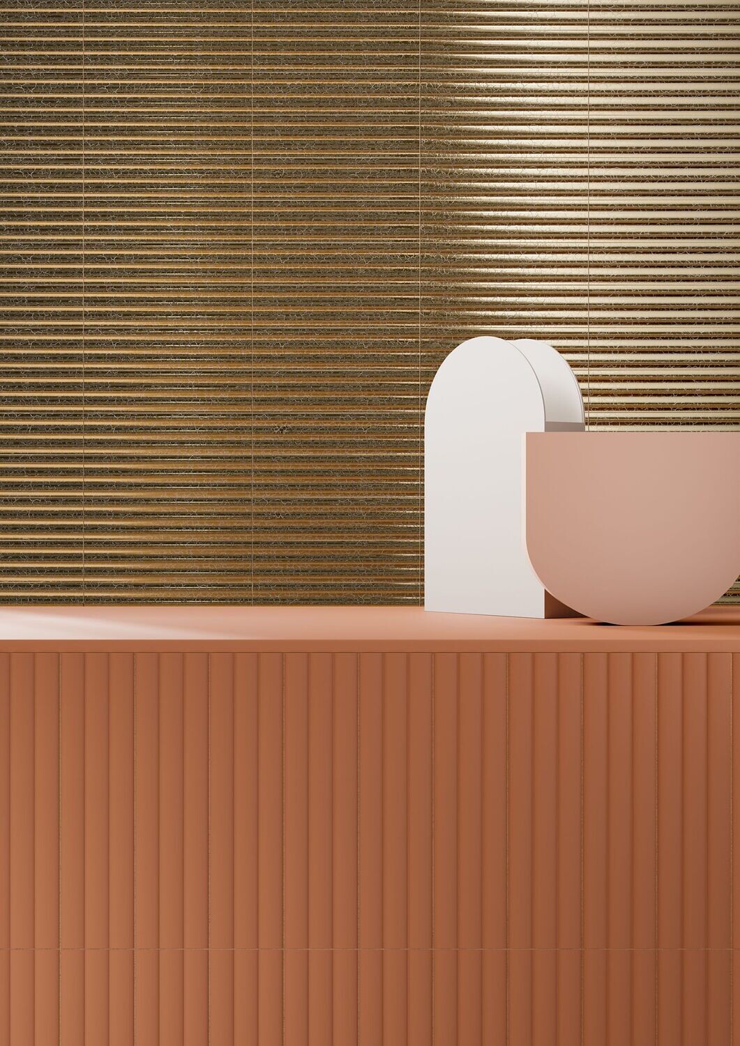 Fluted Terra Curved 300x75 Fluted Terra Curved 300x75