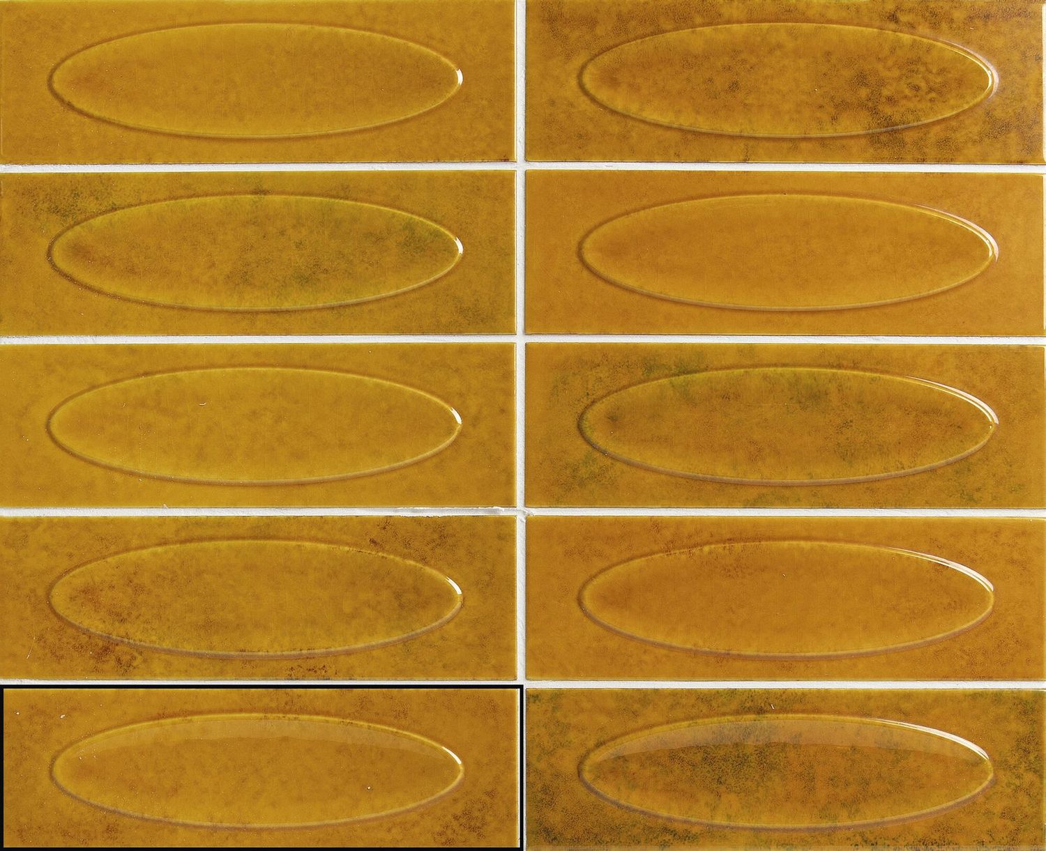 Convex Brick Amber 65x200