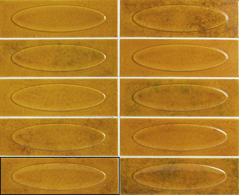Convex Brick Amber 65x200