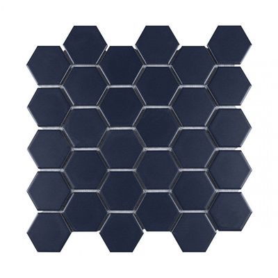 Hex Blue Mosaic (5.1cm x 5.9cm) 32.5cm x 28.1cm Hex Blue Mosaic (5.1cm x 5.9cm) 32.5cm x 28.1cm