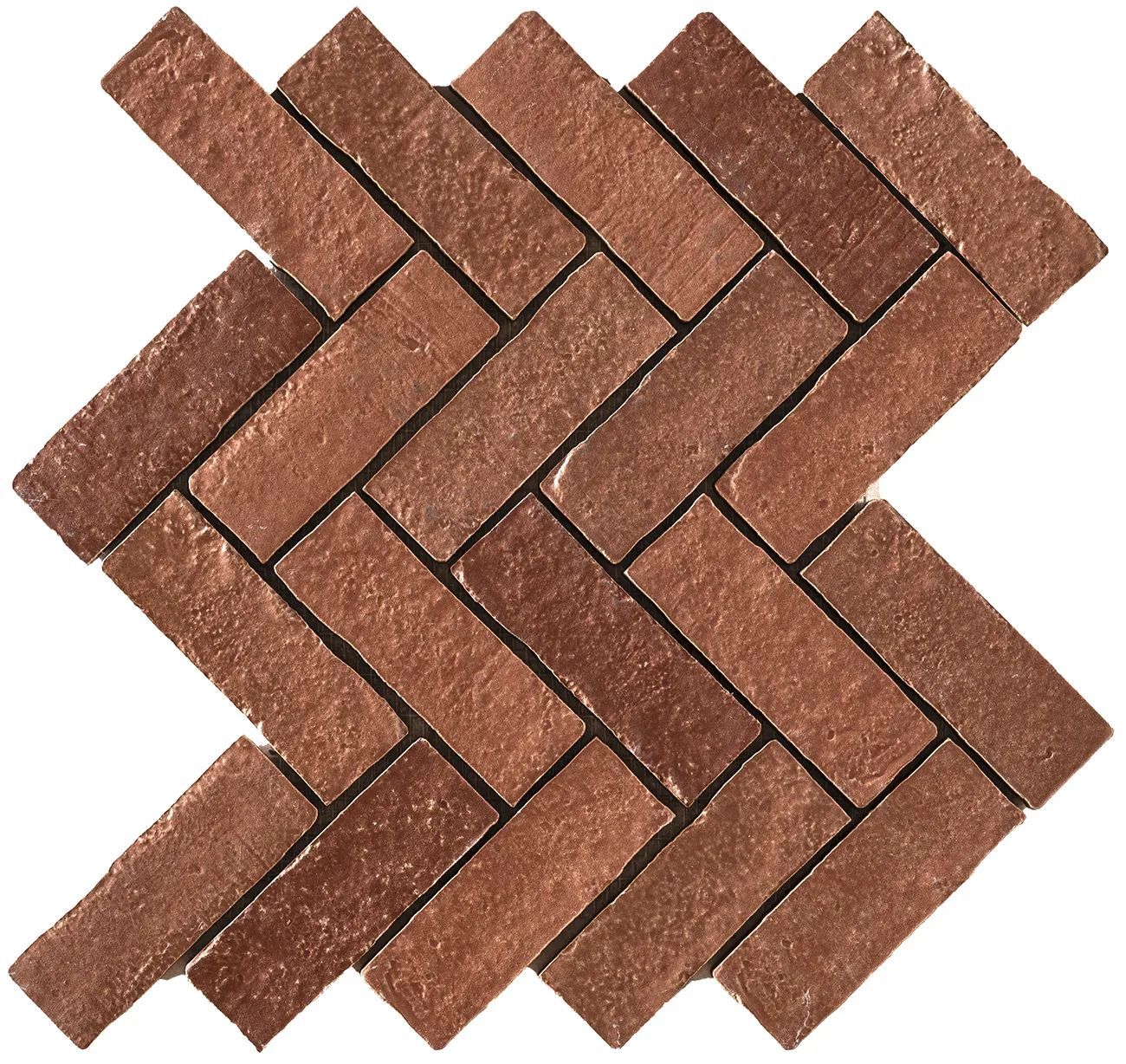 Elementa Herringbone Burgandy