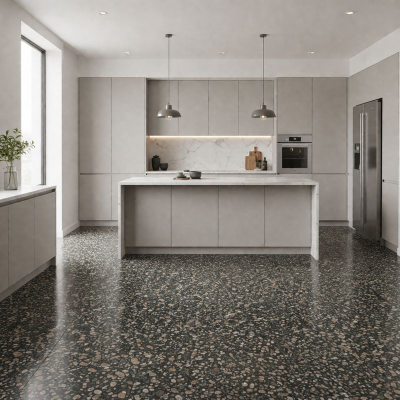 Lunark Multi Terrazzo Black R10