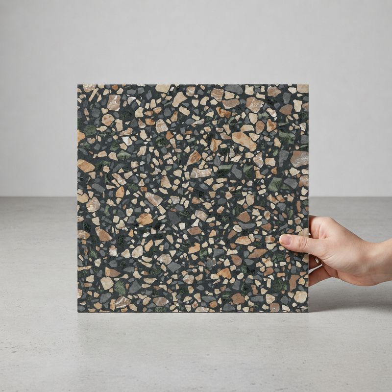 Lunark Multi Terrazzo Black R10